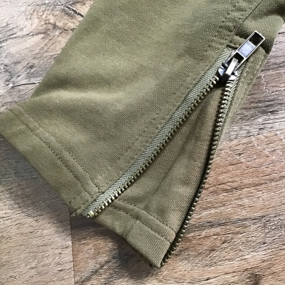 THEREAL Jacket Size Small Asymmetrical Boho Raw Edge Cotton Green - Picture 8 of 16